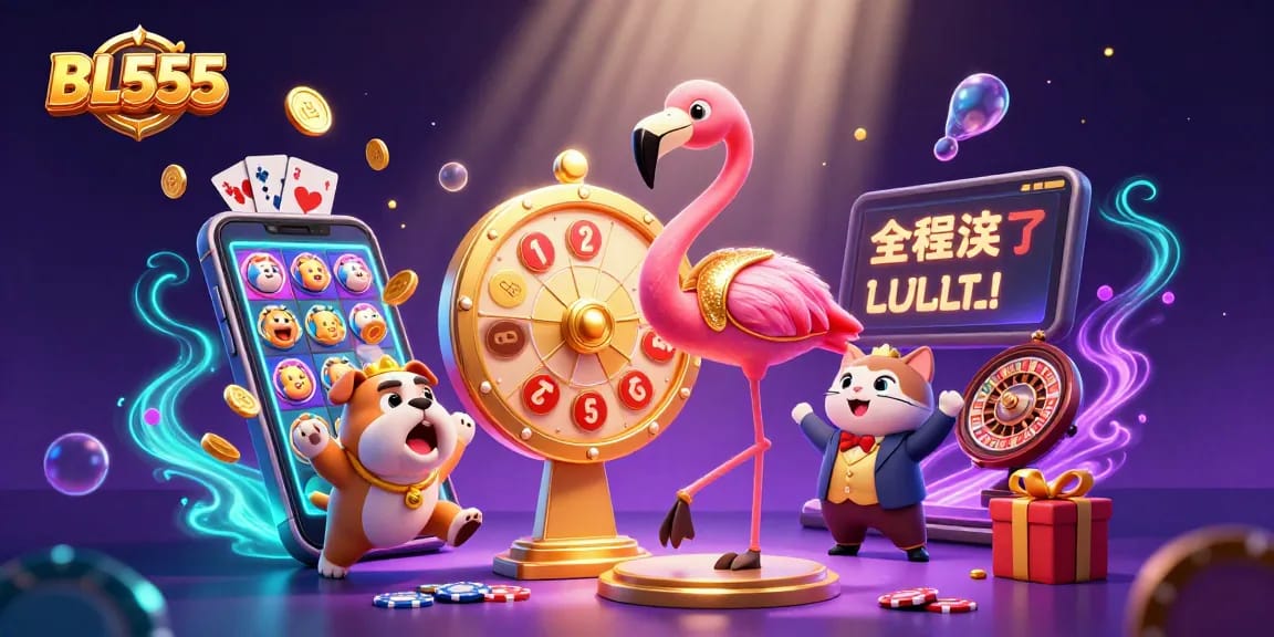 Experience thrilling gameplay at BL555 with exciting prizes and vibrant casino elements.