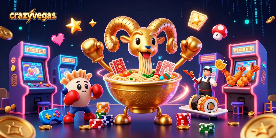 Experience the thrill at crazyvegas with animated casino characters playing and winning!
