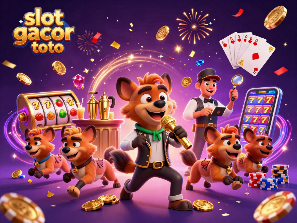 Experience the excitement of slot gacor toto in a vibrant casino atmosphere with dynamic comic hyenas!