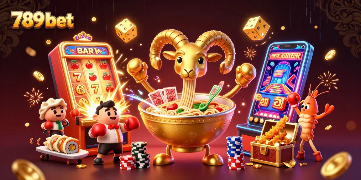 Engage with the thrilling 789 bet casino scene featuring vibrant characters and jackpot excitement.